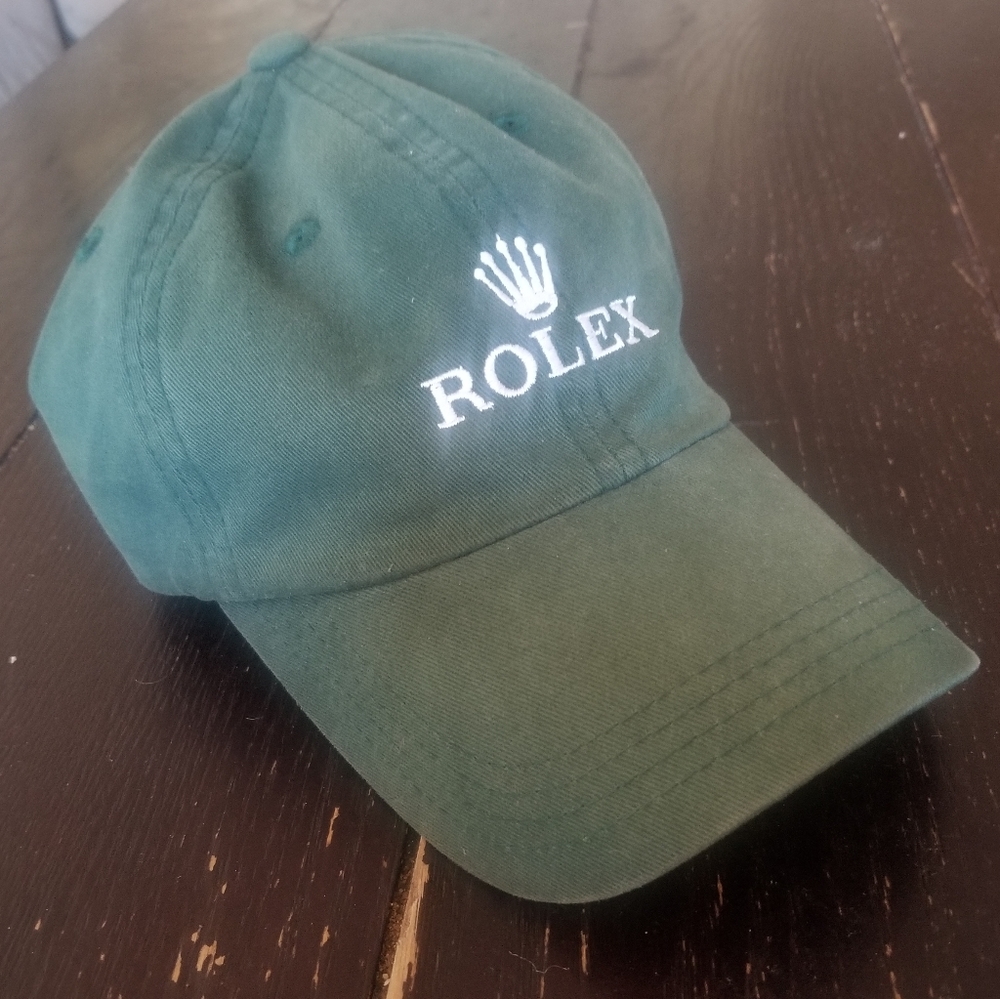 Iconic green vintage Rolex baseball cap
